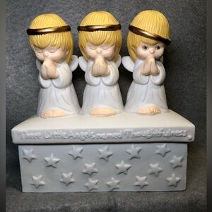 HALLMARK THREE LITTLE ANGELS NAMED THOUGHTFULNESS, KINDESS, AND CARING